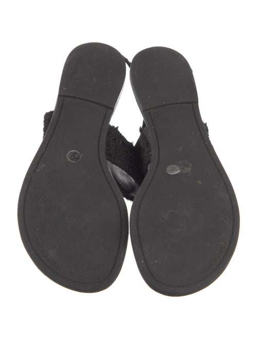 Tory Burch Tweed T-Strap Sandals