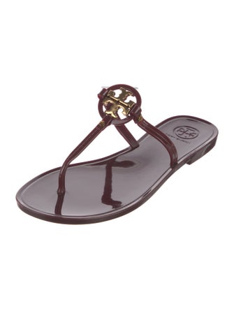 Tory Burch Rubber T-Strap Sandals