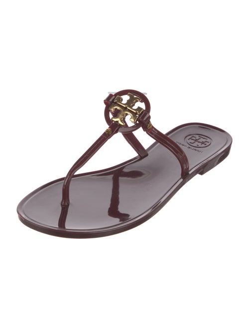 Tory Burch Rubber T-Strap Sandals