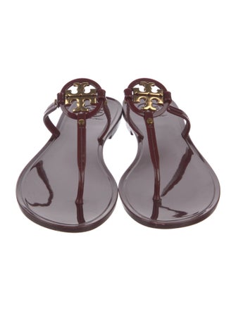 Tory Burch Rubber T-Strap Sandals