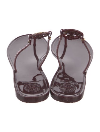 Tory Burch Rubber T-Strap Sandals