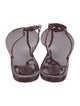 Tory Burch Rubber T-Strap Sandals