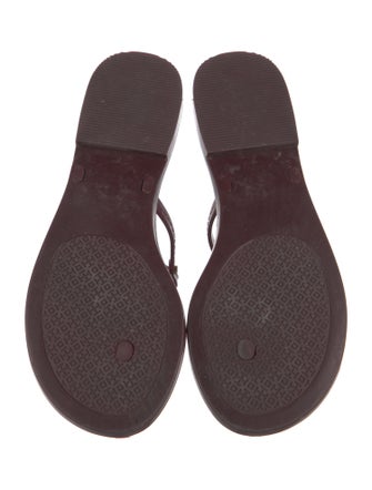 Tory Burch Rubber T-Strap Sandals