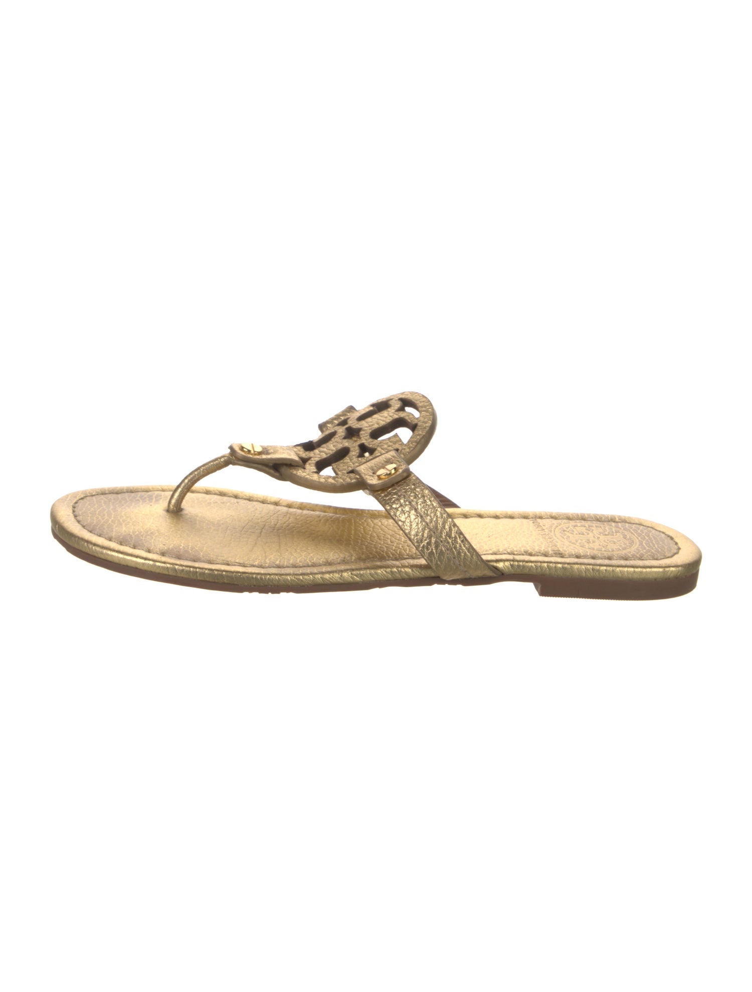 Tory Burch Leather Studded Accents Slides