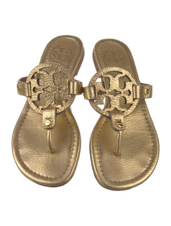 Tory Burch Leather Studded Accents Slides