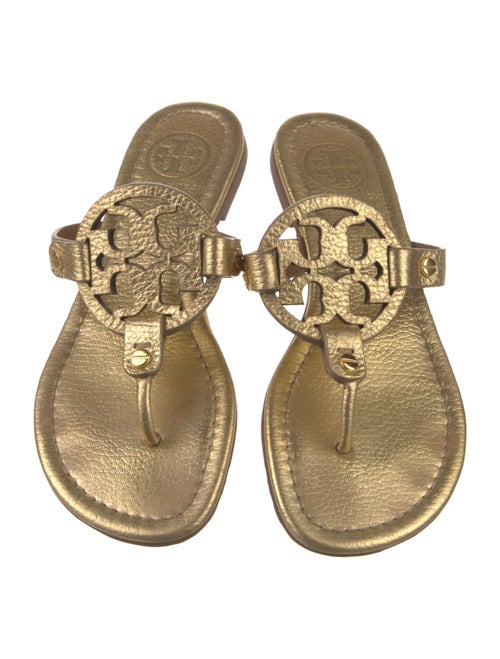 Tory Burch Leather Studded Accents Slides