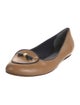 Tory Burch Leather Bow Accents Ballet Flats
