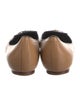 Tory Burch Leather Bow Accents Ballet Flats