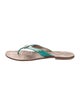 Tory Burch Patent Leather Flip Flops