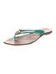 Tory Burch Patent Leather Flip Flops