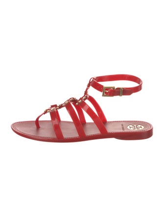 Tory Burch Rubber Studded Accents Gladiator Sandals