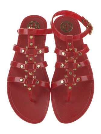 Tory Burch Rubber Studded Accents Gladiator Sandals