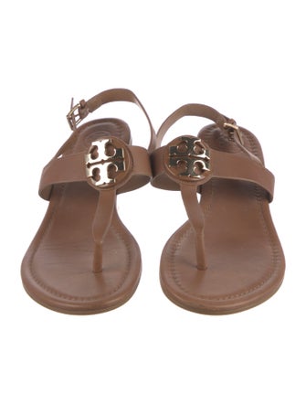 Tory Burch Leather T-Strap Sandals