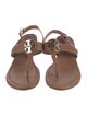 Tory Burch Leather T-Strap Sandals