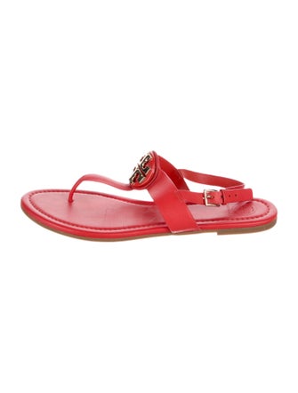 Tory Burch Leather T-Strap Sandals