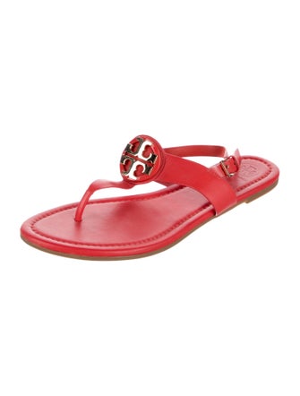 Tory Burch Leather T-Strap Sandals