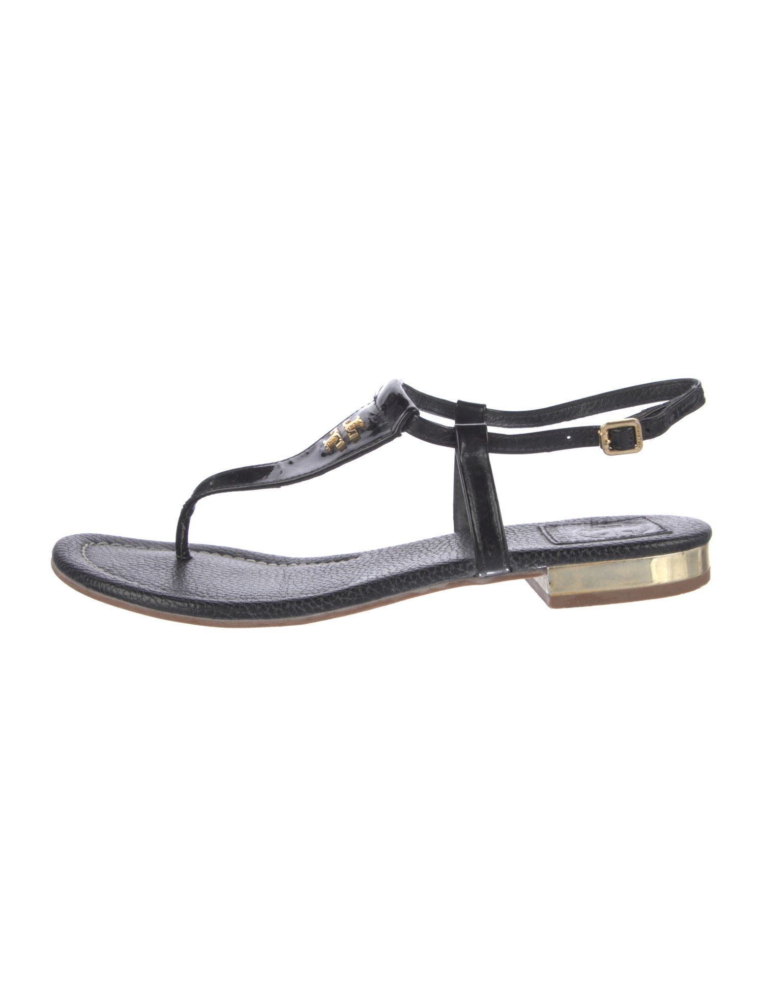 Tory Burch Leather T-Strap Sandals