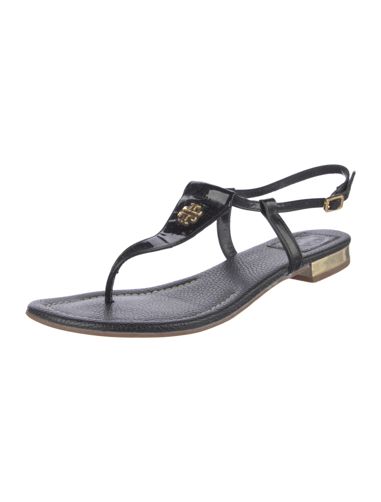 Tory Burch Leather T-Strap Sandals