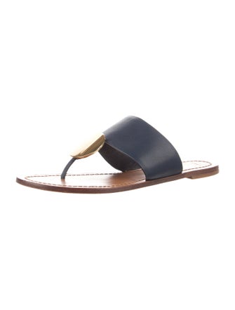 Tory Burch Leather Flip Flops