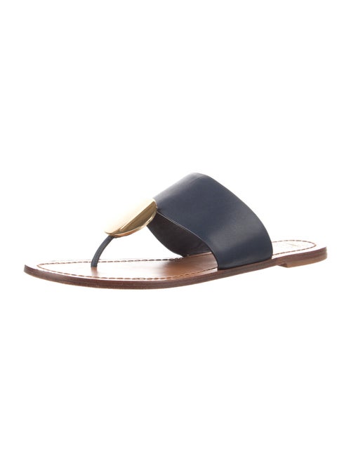 Tory Burch Leather Flip Flops