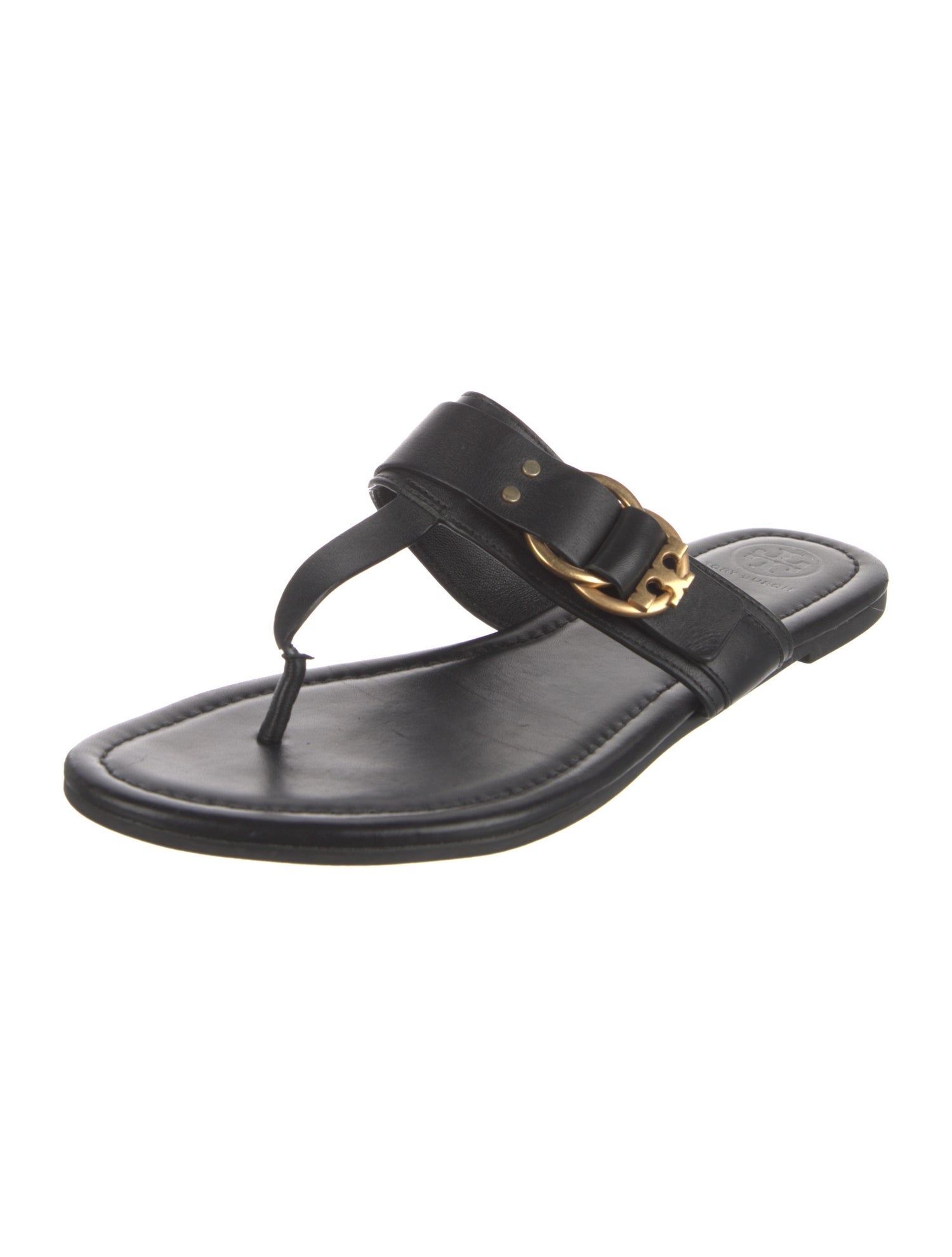 Tory Burch Leather Slides