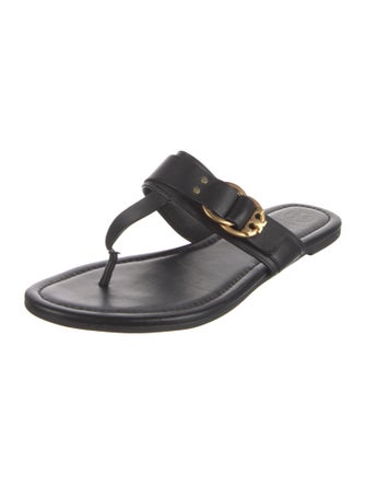 Tory Burch Leather Slides