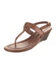Tory Burch Leather T-Strap Sandals