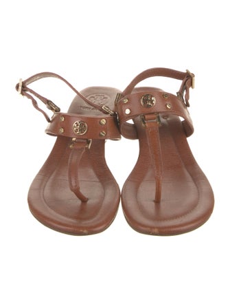 Tory Burch Leather T-Strap Sandals