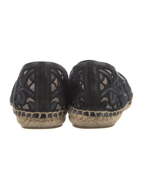 Tory Burch Leather Floral Print Espadrilles