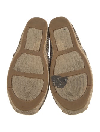 Tory Burch Leather Floral Print Espadrilles