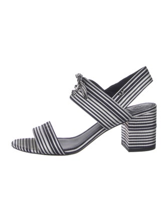 Tory Burch Striped Slingback Sandals