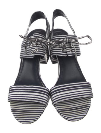 Tory Burch Striped Slingback Sandals