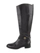 Tory Burch Leather Studded Accents Riding Boots