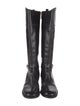 Tory Burch Leather Studded Accents Riding Boots