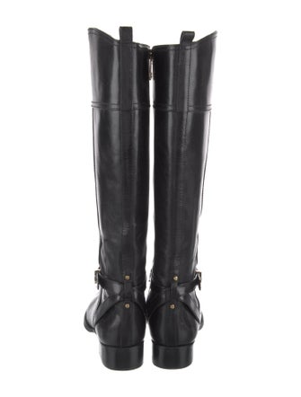Tory Burch Leather Studded Accents Riding Boots