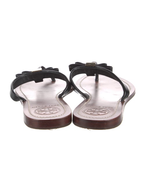 Tory Burch Leather Bow Accents Flats