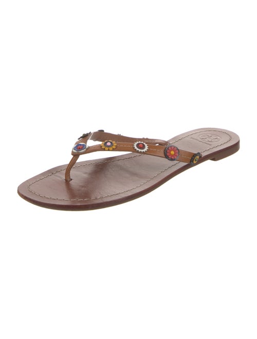 Tory Burch Leather Flip Flops