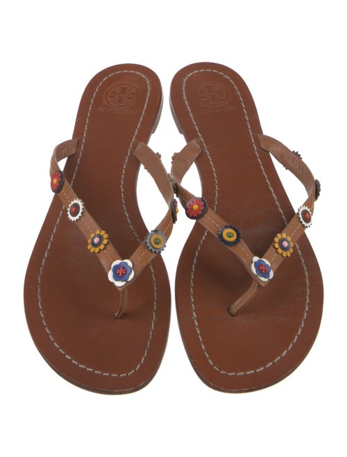 Tory Burch Leather Flip Flops