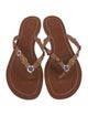 Tory Burch Leather Flip Flops