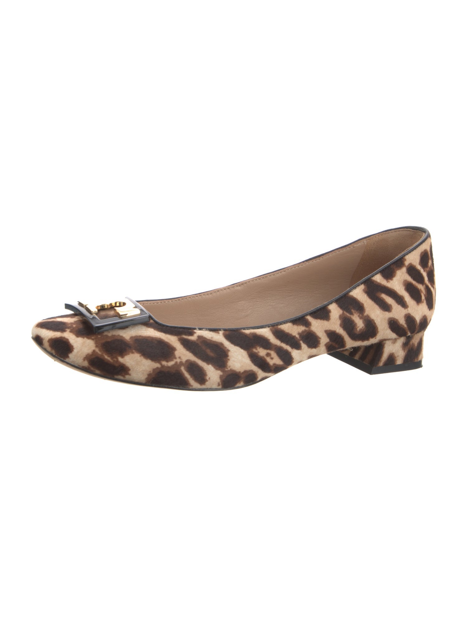 Tory Burch Ponyhair Animal Print Ballet Flats