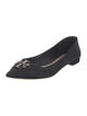 Tory Burch Leather Crystal Embellishments Ballet Flats