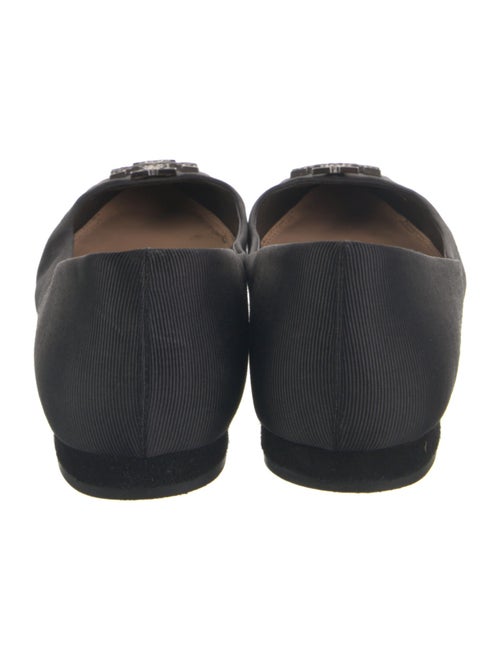 Tory Burch Leather Crystal Embellishments Ballet Flats