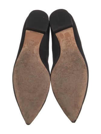 Tory Burch Leather Crystal Embellishments Ballet Flats