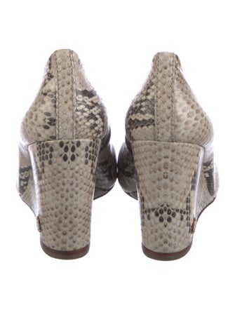 Tory Burch Leather Animal Print Pumps