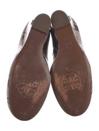 Tory Burch Leather Animal Print Pumps