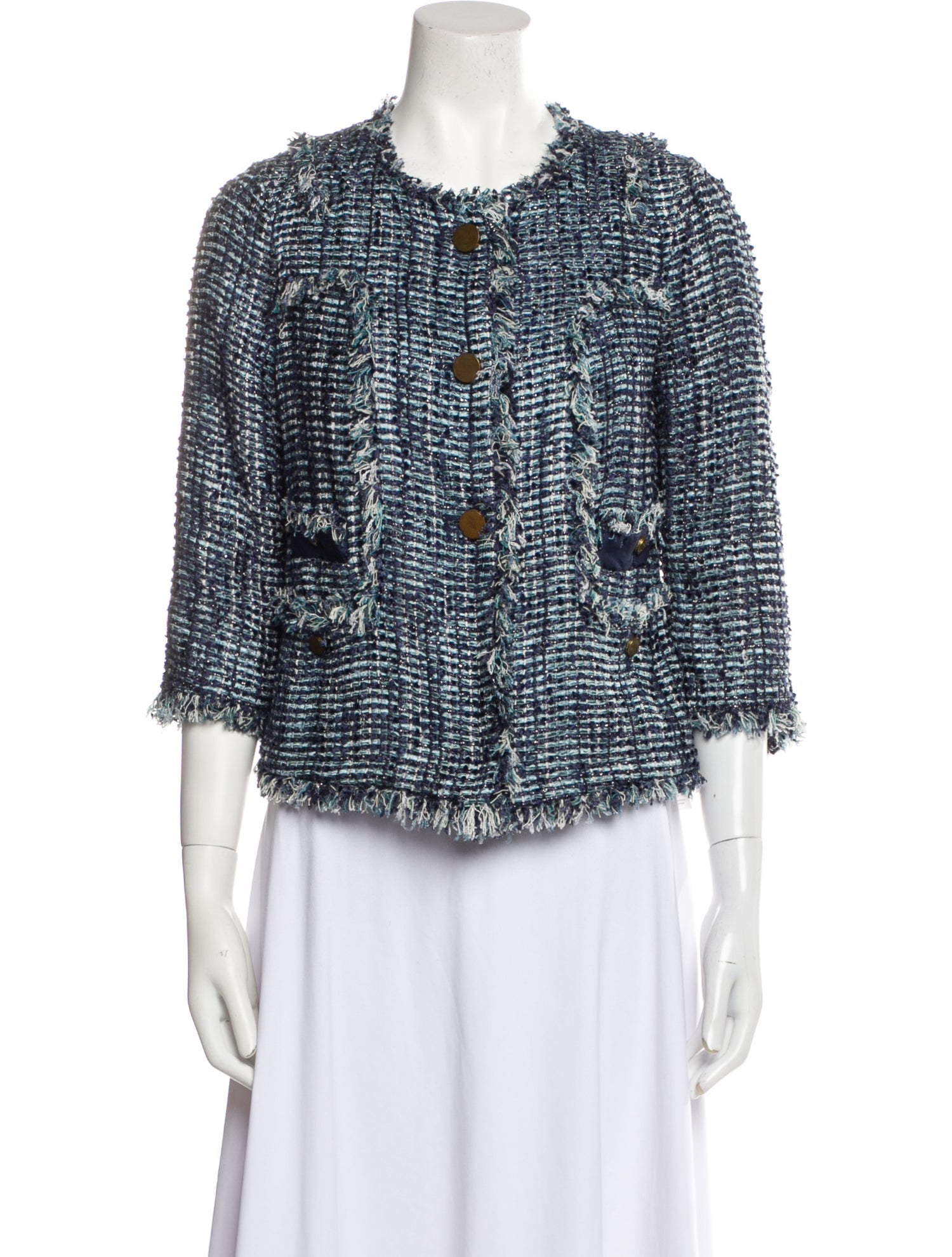 Tory Burch Tweed Pattern Jacket
