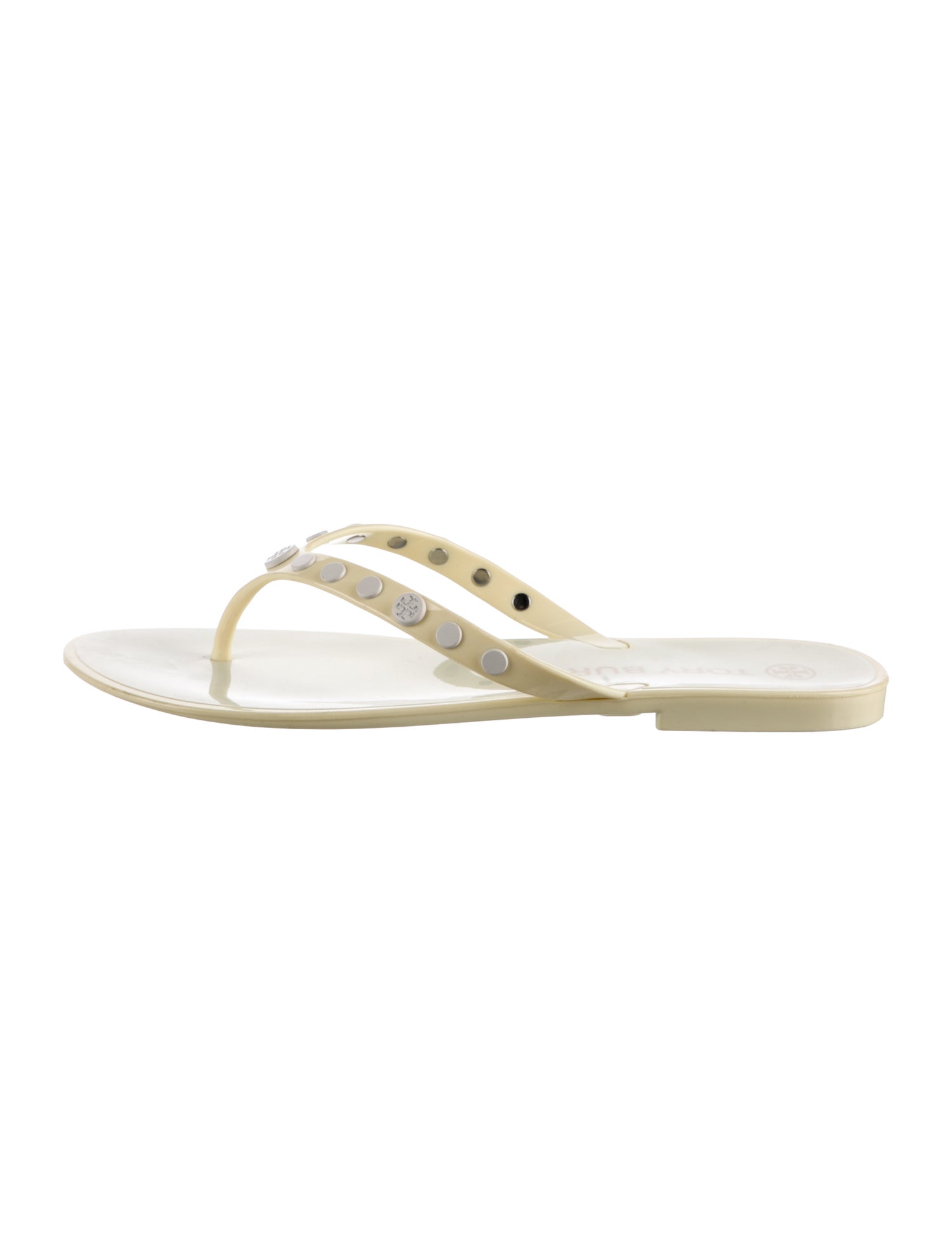 Tory Burch Rubber Studded Accents Flip Flops