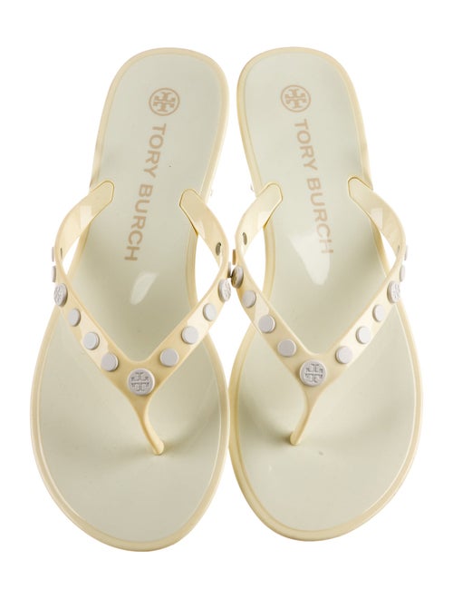 Tory Burch Rubber Studded Accents Flip Flops