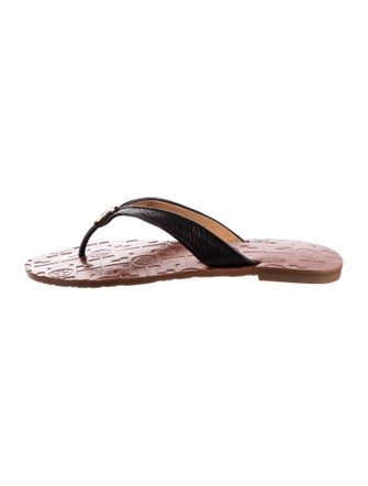 Tory Burch Leather Flip Flops