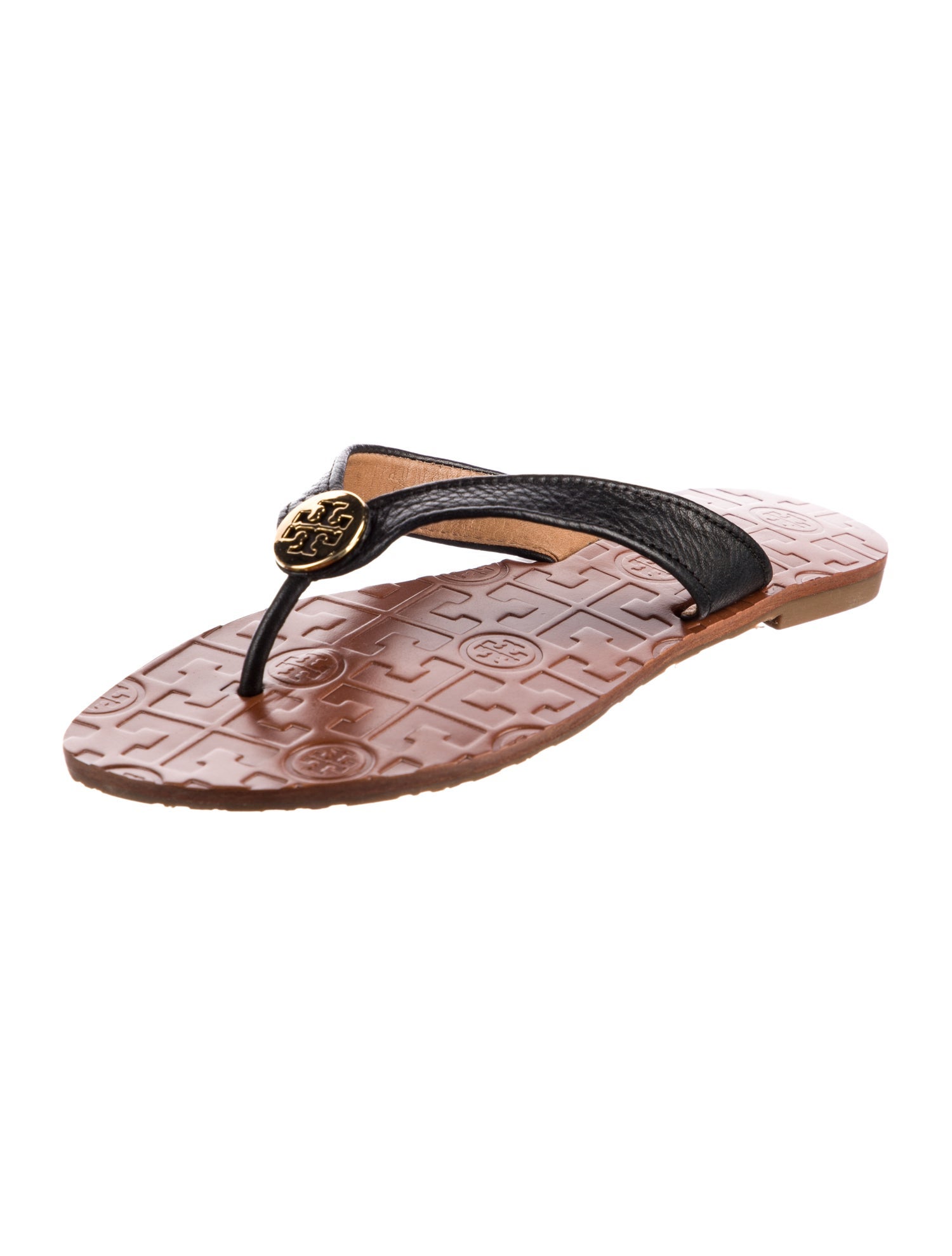 Tory Burch Leather Flip Flops